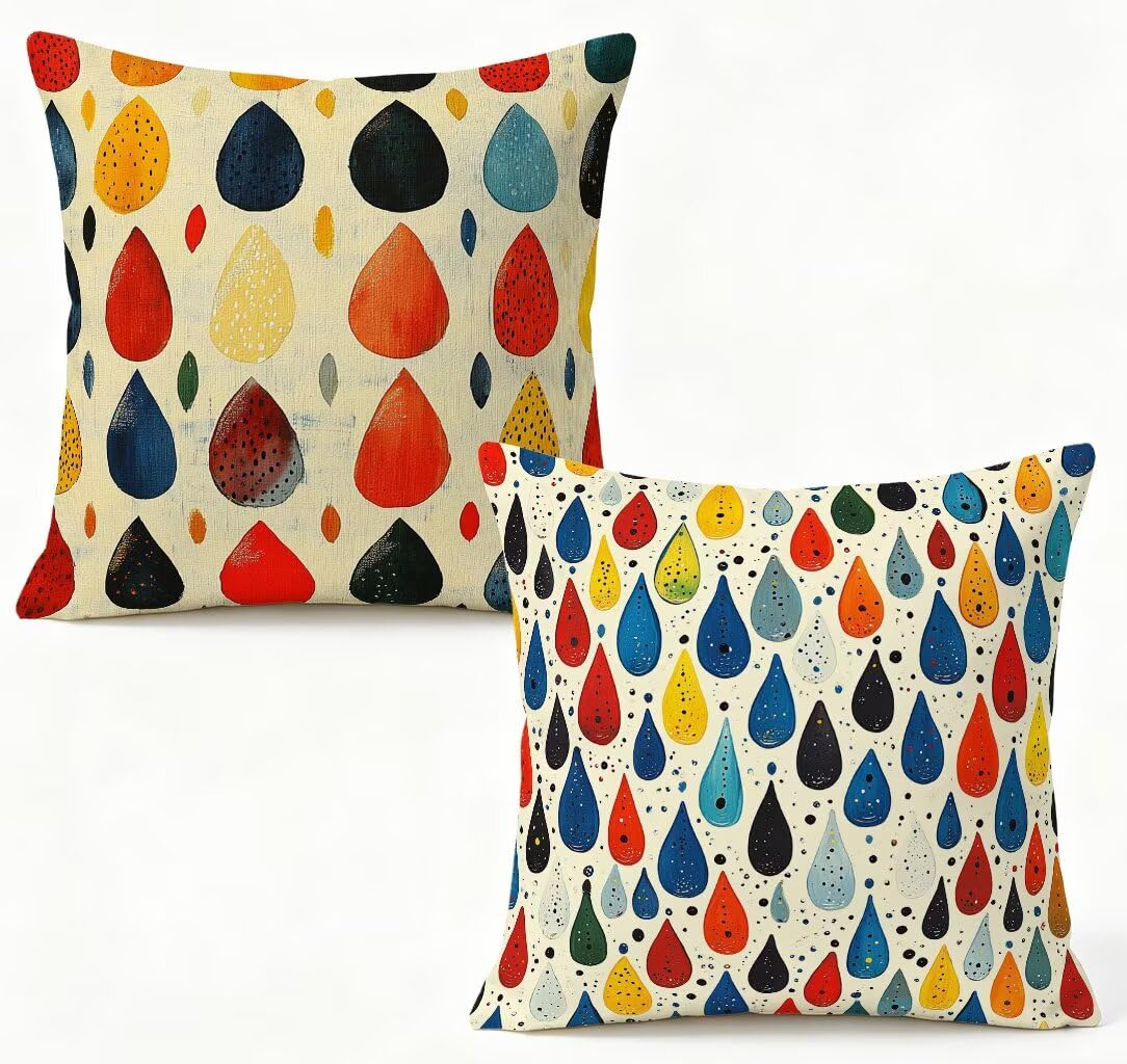 Coussin de canapé déco paysage 60x60 en lin pour vos soirées terrasse et salon