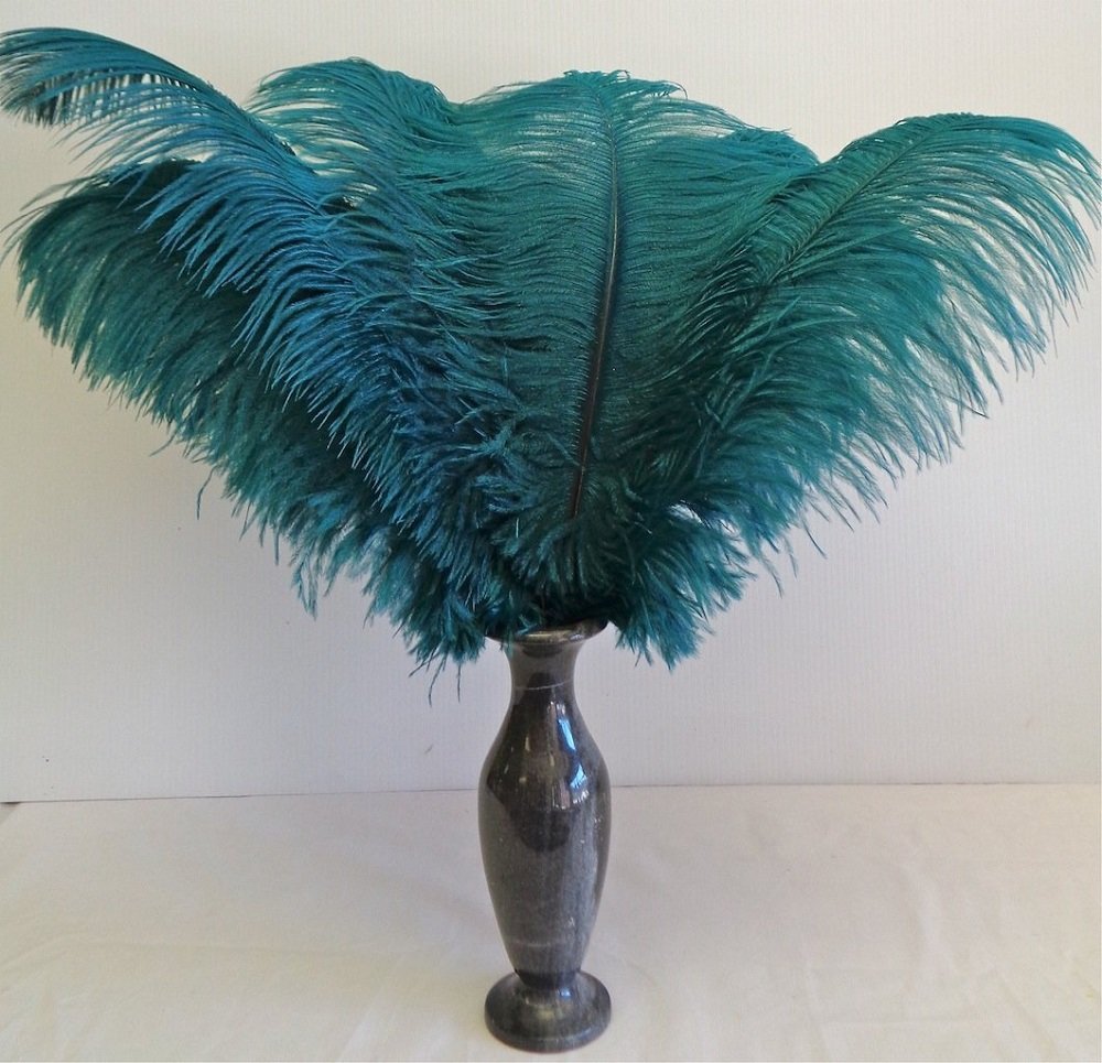 100 Piume Di Struzzo Naturali Rosa | 30-35 Cm, Tinte, Per Decorazioni Fai Da Te, Matrimoni, Centrotavola - 2