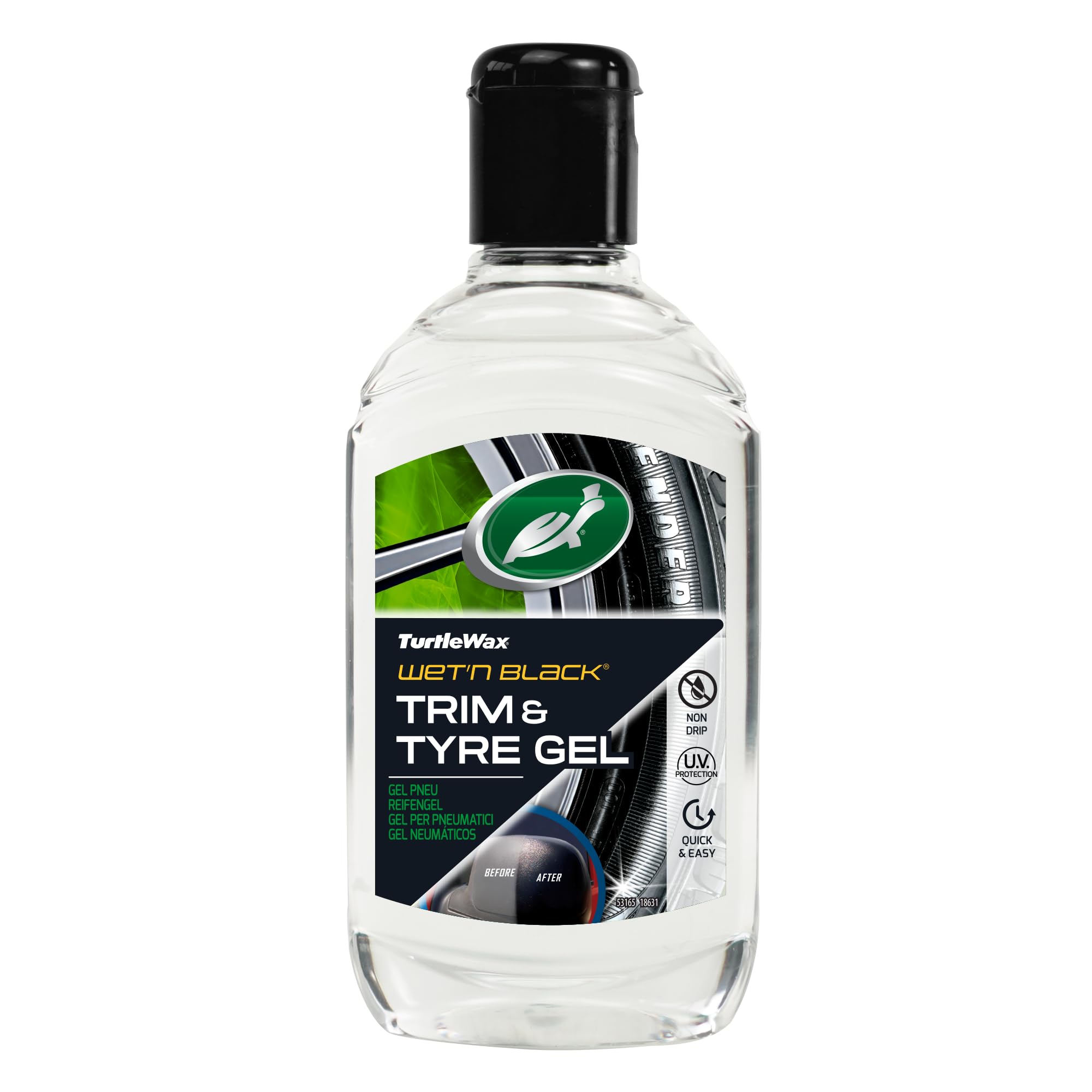 Turtle Wax 53165 Wet n Black Trim & Tyre Gel 300 ml