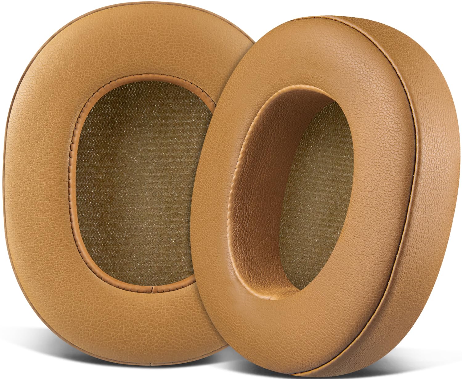SOULWIT Replacement Earpads for Skullcandy Hesh 3/ANC/Evo & Crusher Wireless/ANC/Evo & Venue ANC Over-Ear Headphones, Ear Pads Cushions with Protein Leather, Noise Isolation Foam - Brown-image-3