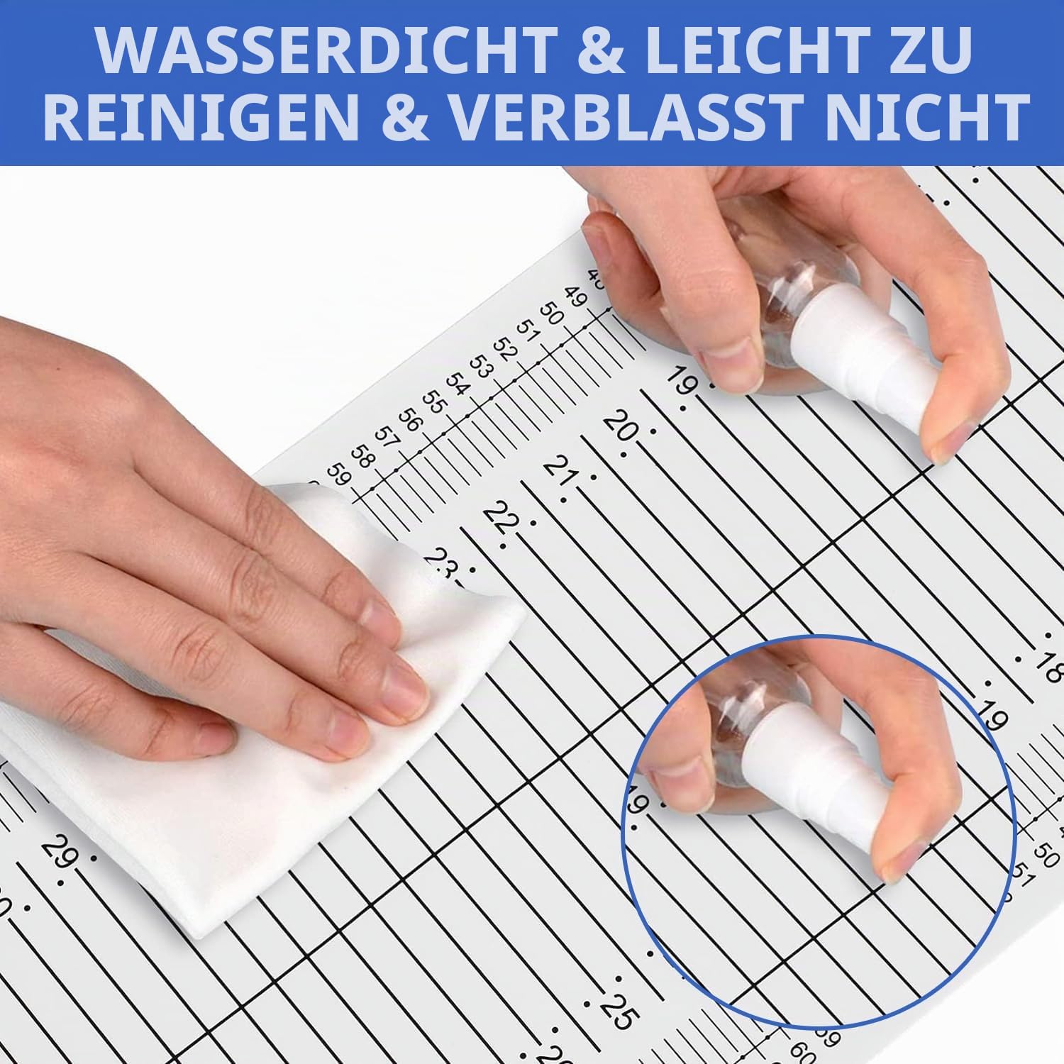 Messmatte für Babys und Kleinkind Baby Wachstumslineal Hautfreundlich Waschbar Infantometer Neugeborene Messlatte mit Festem Kopfstück und Verschiebbarem Fußpositionierer