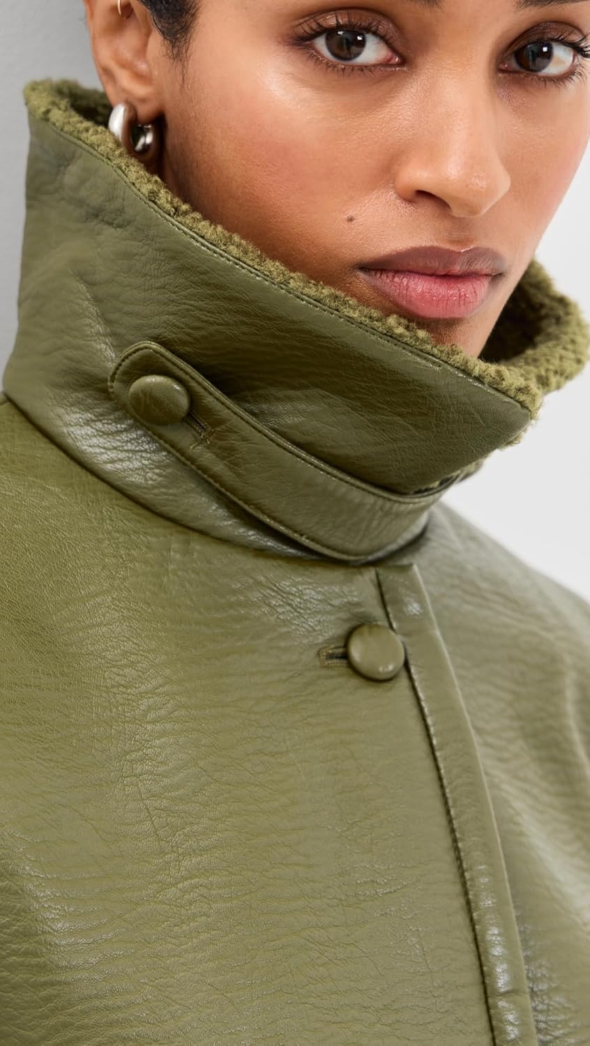 BAUM UND PFERDGARTEN Women's Birdie Faux Leather Jacket - Image 6