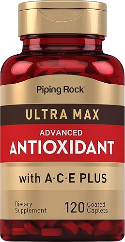 Piping Rock Ultra Max Antioxidante 120 cápsulas recubiertas Sin OMG, sin gluten Piping Rock Ultra Max Antioxidante 120 cápsulas recubiertas Sin OMG, sin gluten