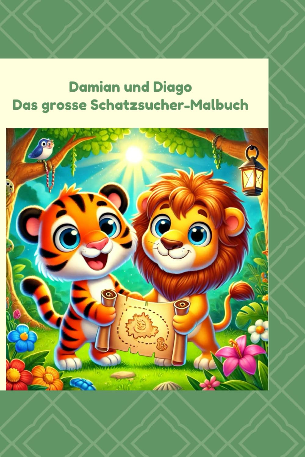 Damian und Diago Das grosse Schatzsucher-Malbuch: Eine Schatzsuche zum Ausmalen und Mitmachen