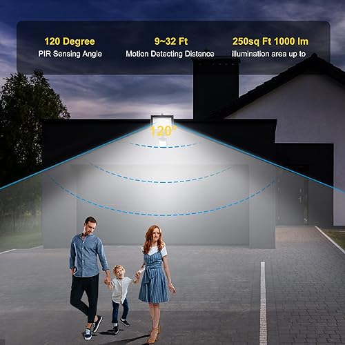 Miniatura 4 de Robust Solar 80 luces LED de movimiento solares para el exterior, hora ajustable digitalmente y LUX, 2 sensores de movimiento ajustables con ejes y