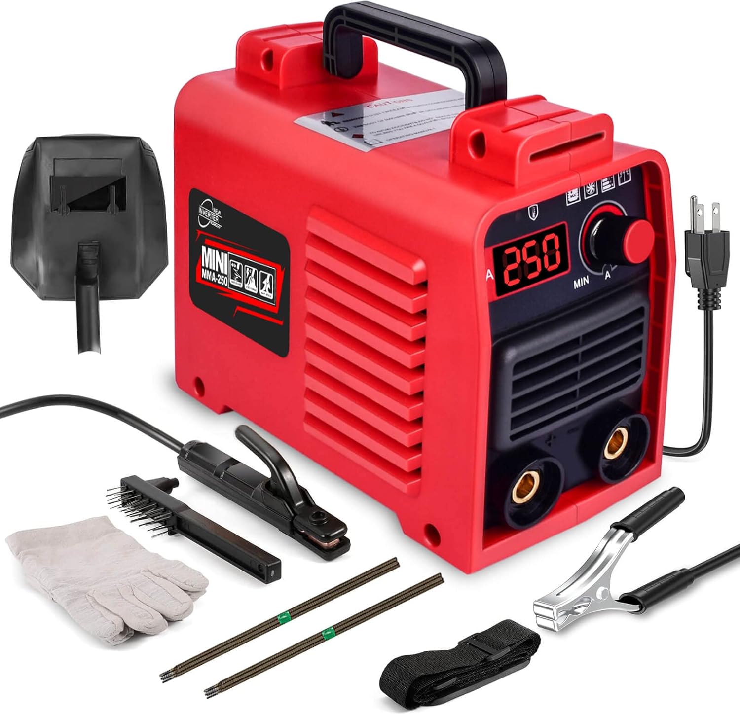 Welder Machine,Upgraded MMA250A 110V Welding Machine,IGBT Digital