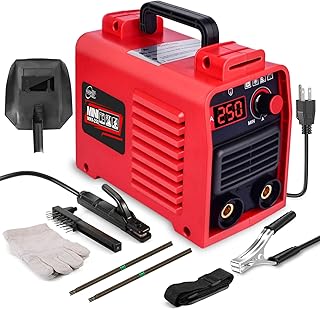 Welder Machine,Upgraded MMA-250A 110V Welding Machine,IGBT Digital Display LCD,Hot Start Anti-stick Stick Welder,Complete DIY Tool Kit for Portable Mini Welder,Strong Heat Dissipation MMA Welder …