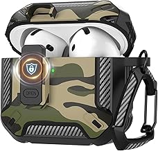 Airpods 4 Case, Airpods 4th Generation Case (2024) (USB-C), Compatible with Secure Lock, Compatible with Magsafe Wireless Charging, Detachable Visible LED Light, Hard TPU Full Protective Case,