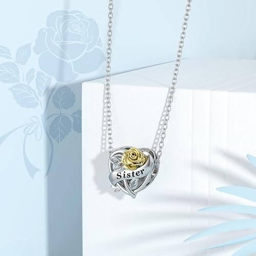 Miniatura 3 de DALARAN Abalorios de plata de ley 925 para madre, hija, hermana, esposa, amiga, abuela, abalorios para pulsera y collar