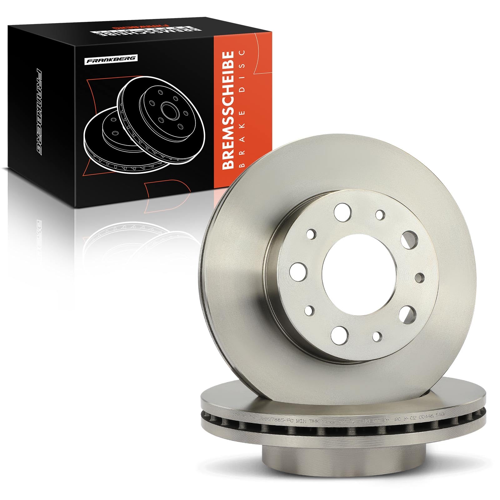 Frankberg 2 dischi freno anteriori ventilati ⌀300mm 51957509 51957510 | Compatibile con: Scatola di collegamento, Ducato Van 250, Autobus saltatore, Pianale/telaio Boxer, Pianale/telaio Jumper