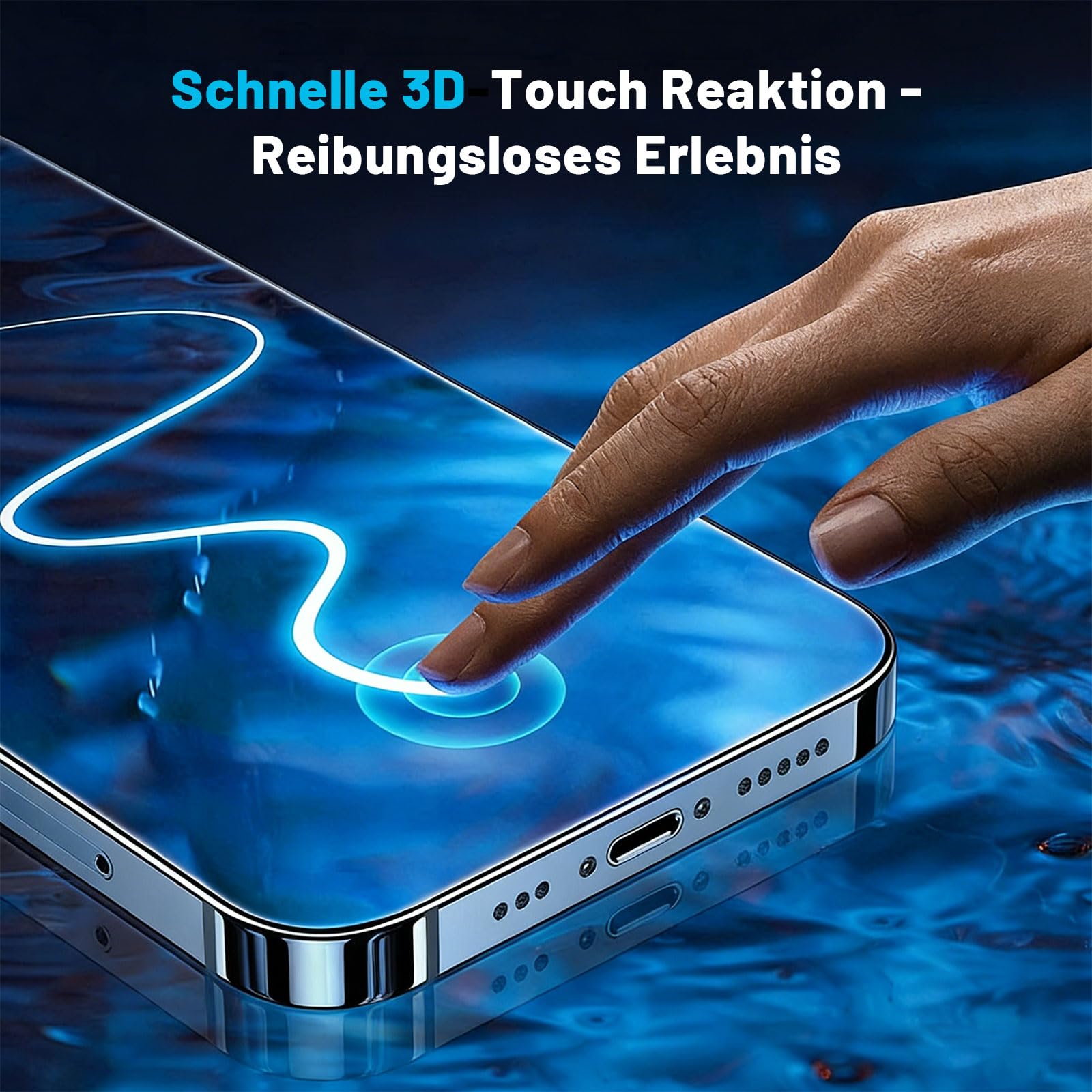 Display für iPhone 13 6,1 Zoll (15,4 cm) LCD – FHD Ersatzbildschirm mit Touchscreen Digitizer, Rahmen & Reparaturset, Komplettset für Display Austausch