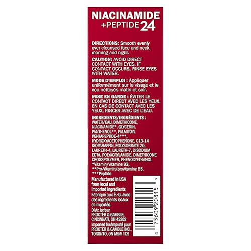Miniatura 7 de Olay Niacinamide + Peptide 24 Suero antiarrugas, sin fragancia, 1.3oz FL