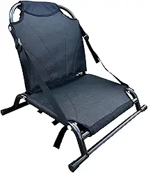 Assento para Caiaque/canoa com Alças Ajustáveis, Assento para Pescador com Encosto para Arquibancadas de Pesca em Estádios E à Deriva.