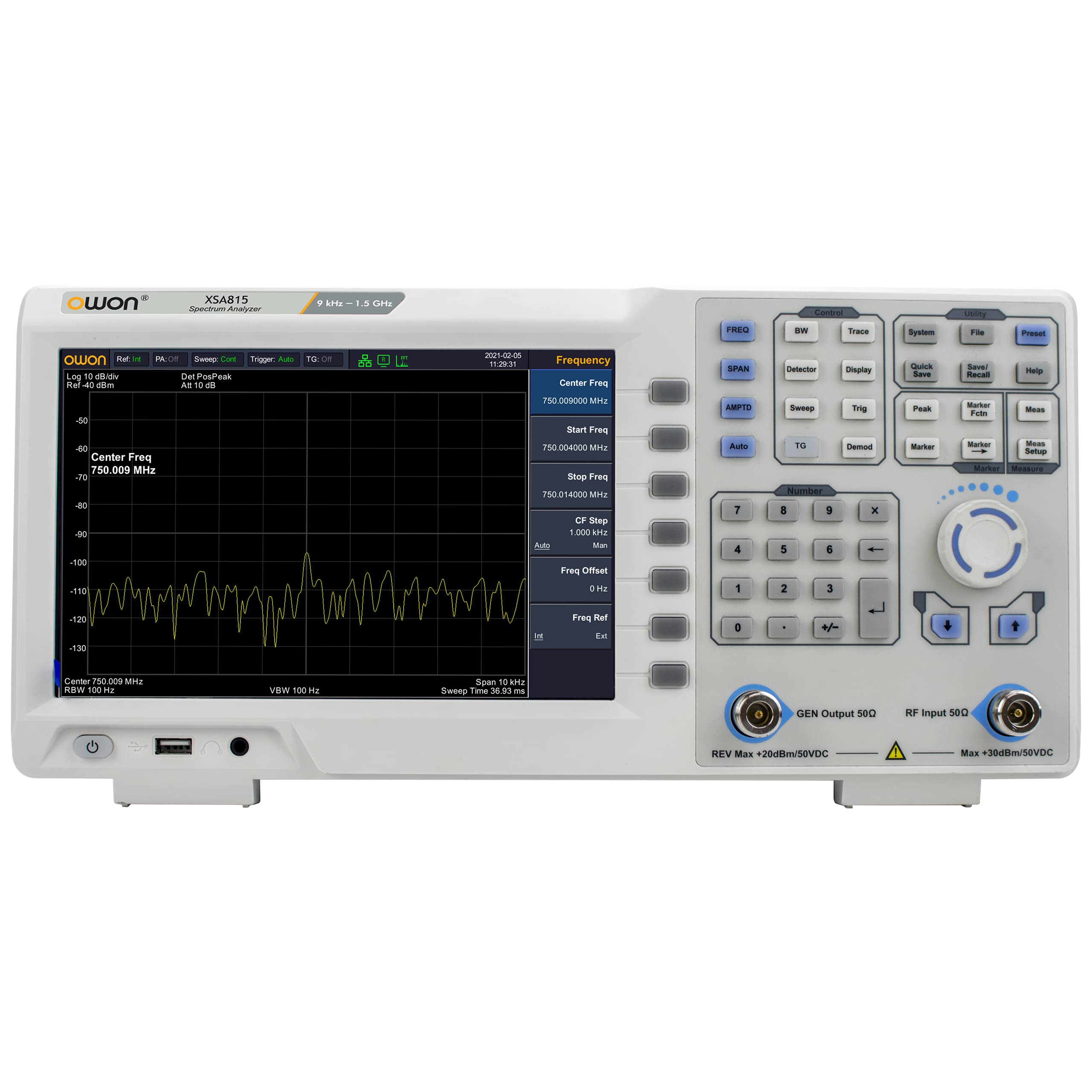 Amazon | OWON XSA805 スペクトラム・アナライザ9kHz - 500MHz 