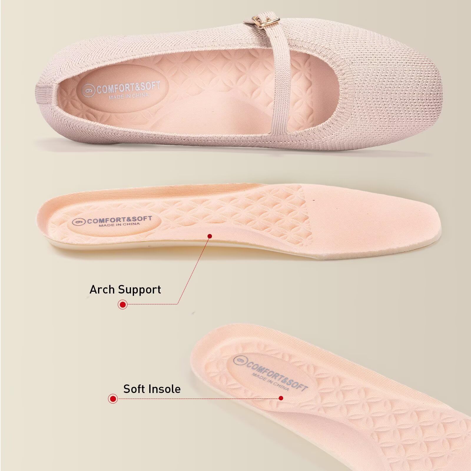Frank Mully Mary Jane flache Damen-Schuhe, Slipper, quadratischer Zehenbereich, waschbar, bequem für elegante und Arbeit, mit Knöchelriemen