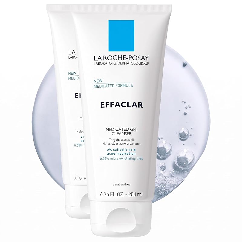 Gel de limpeza facial La Roche-Posay Effaclar com ácido salicílico 2%