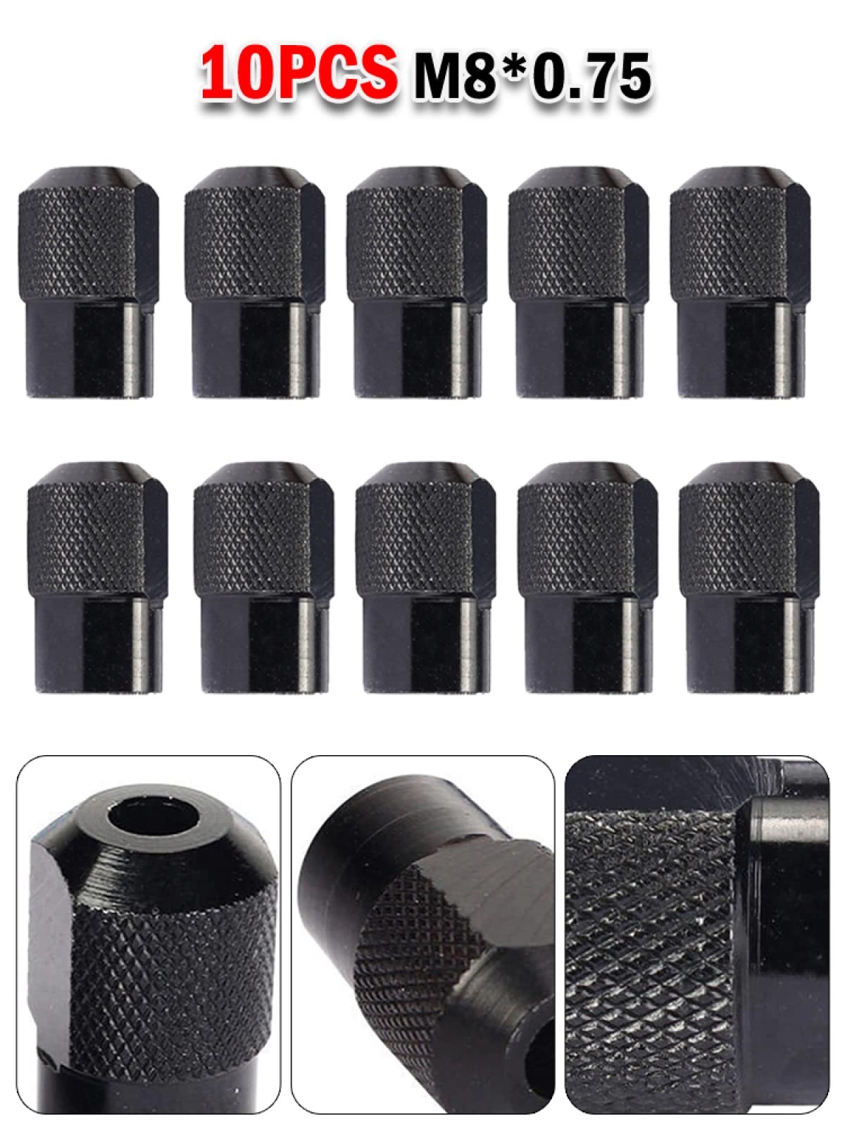 Lot De 6 écrous De Mandrin Miniatures Pour Outil Rotatif Type Dremel - Alliage De Zinc