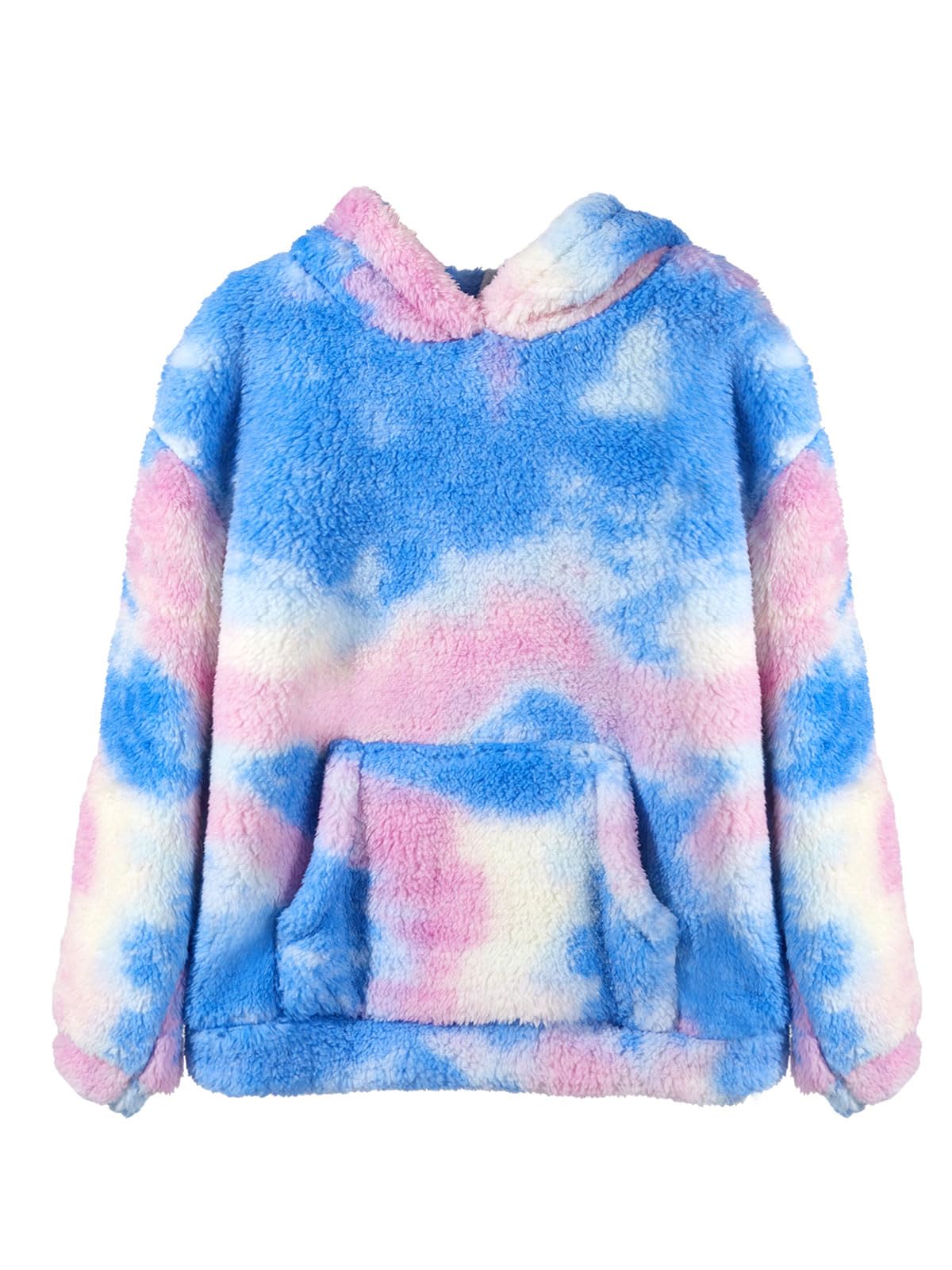 Makkrom Boys Girls Sherpa Fleece Hoodies Pullover Sweatshirts with Pockets