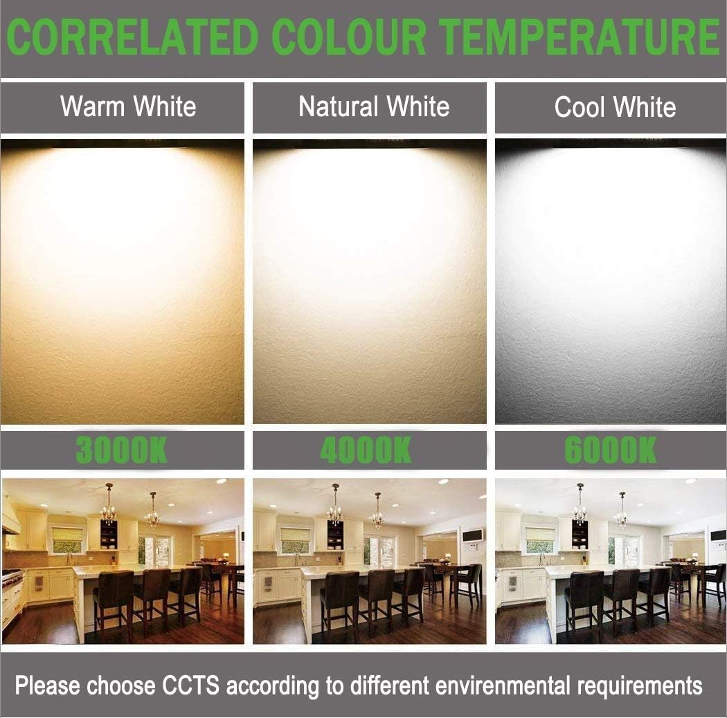 5w, 7w, 9w, 12w, 18w 3000k 4000k 6000kLED Panel Downlight Recessed LED Downlight Light Bathroom Light 220V Commercial Lighting High Brightness (Color : 18w_4000K Nature Light)