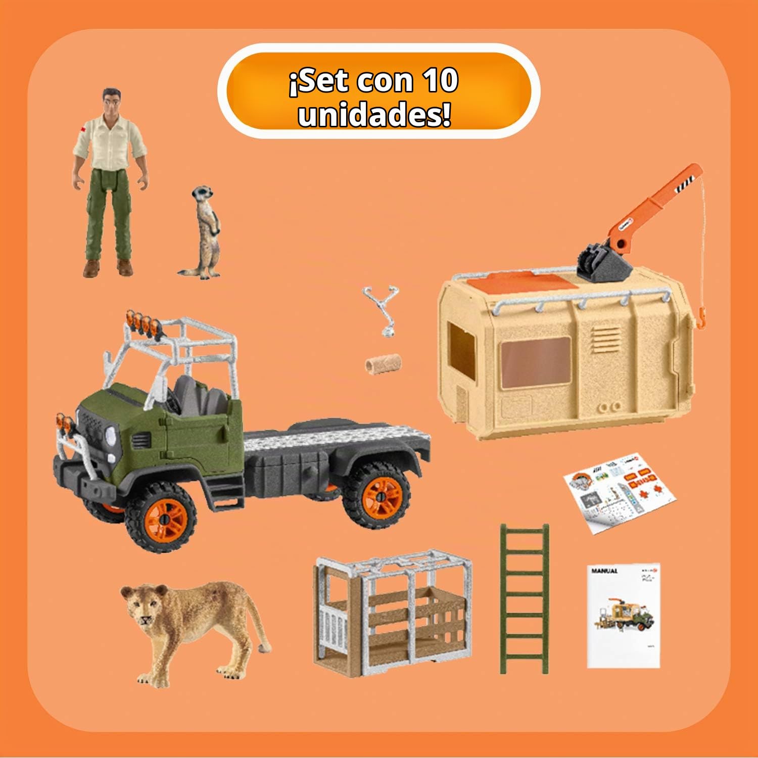 Schleich Wild Life | Camión de Salvamento de Animales Grande 42475