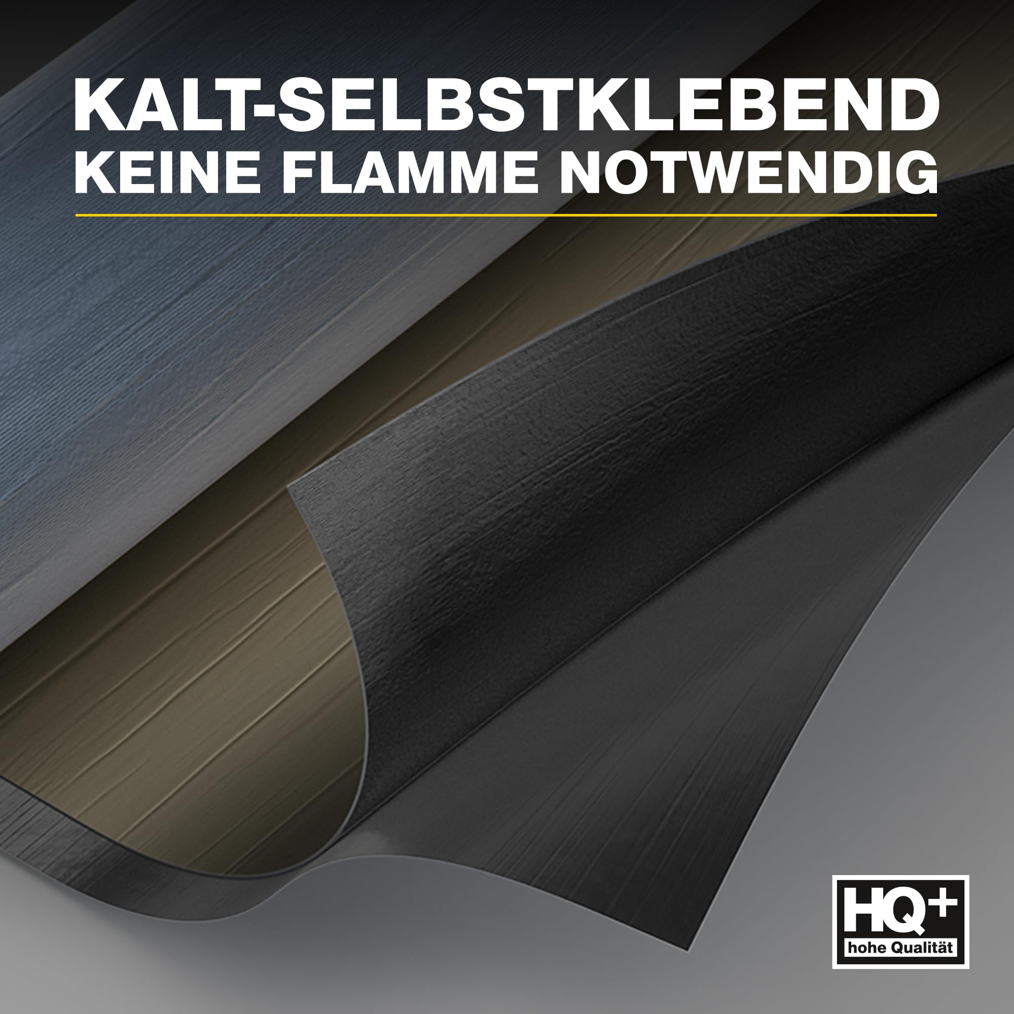 Isolbau KSK Dachbahn Dichtfolie Selbstklebend RAL 7013 Dunkelgrau Bitumendachbahn 5 m² Rolle Kaltselbstklebebahn