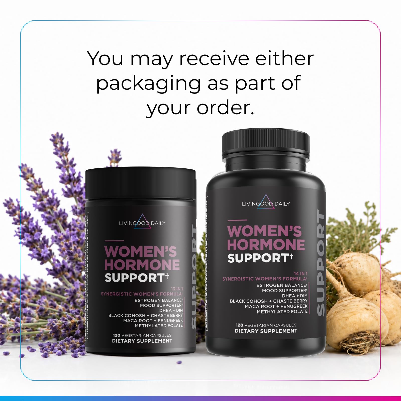 Livingood Daily Women's Hormone Supplement, Menopause Support, 120 Capsules — Amazon image 2