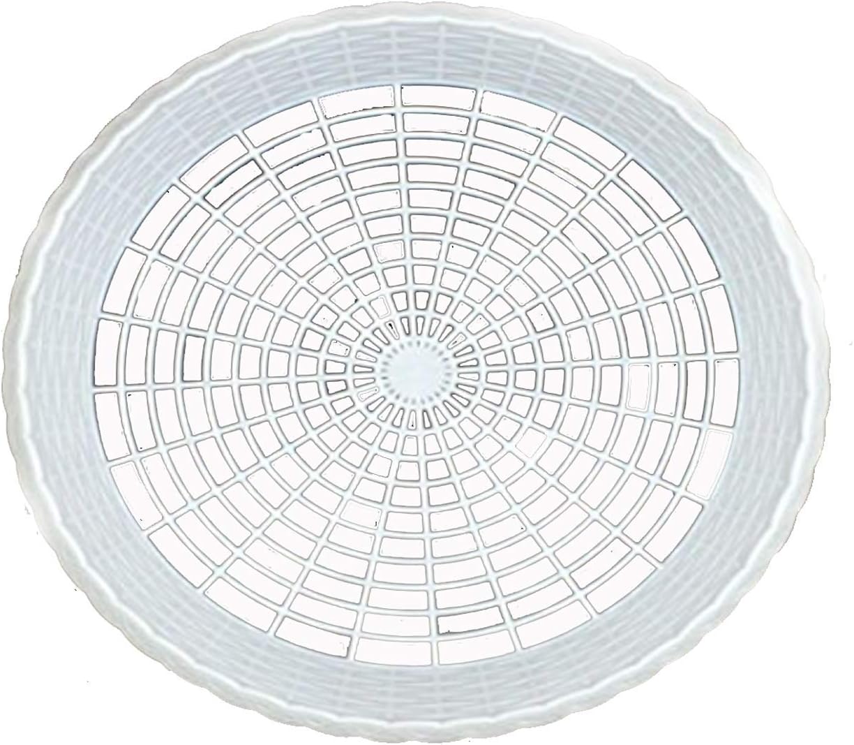 White Maryland 9" Plastic Paper Plate Holders in Count of 8
