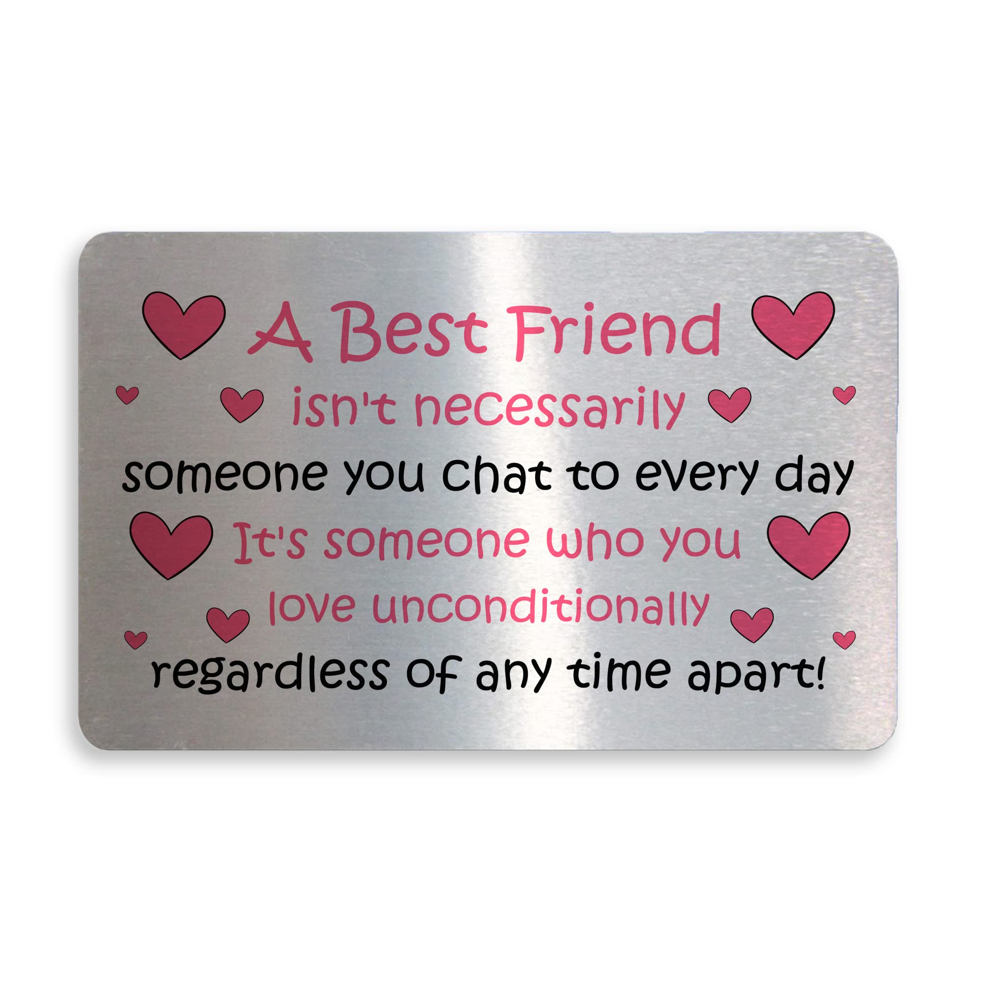 Thank You Gift For BEST FRIEND Wallet Card Insert Friendship Gift Birthday Gift