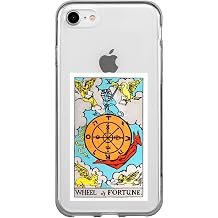 iPhone 7 ile Uyumlu Tarot Kader Desenli  effaf Silikon Telefon K l f  tarotfortune_168