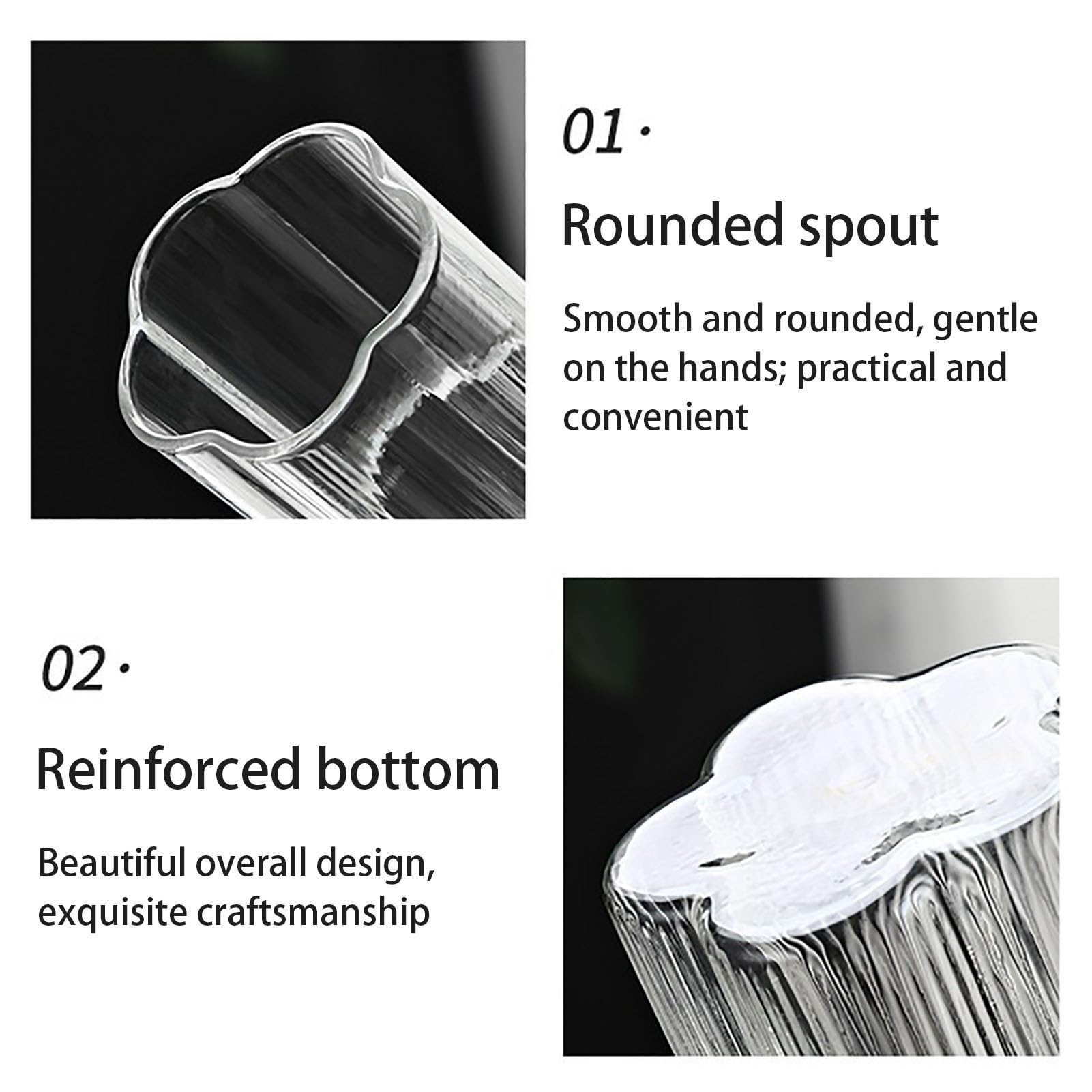 Juego De Jarra De Agua Para Mesita De Noche, Jarra De Vidrio Para Mesita De Noche, Dispensador De Jarra Agua Cristal Transparente(Gray)
