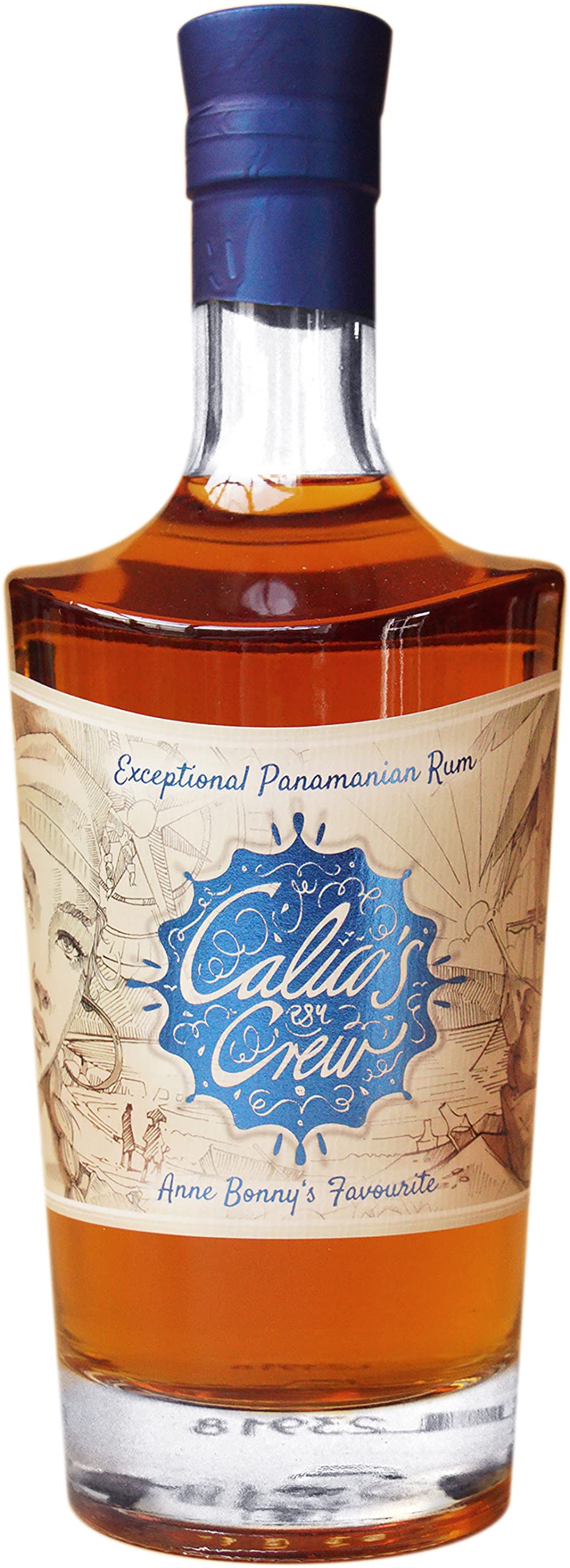 Calico's Crew | 1x 0,7 l Premium Rum aus Panama – 40% vol. und 8 Jahre alte Reifung – fassgelagert mit feiner Note von Frucht und Vanille – edle Flasche als Geschenk | Anne Bonny’s Favourite
