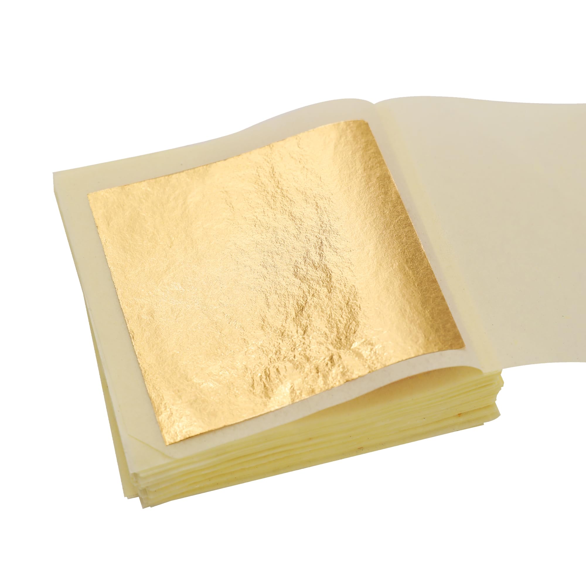 30 Sheets of Gold Leaf Sheets, Simulated Gold Foil Paper for Nail Art Art Creations, Photo Frame Decoration