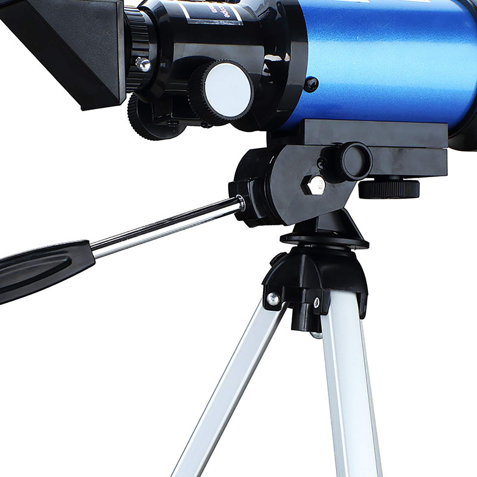 Telescopio astronomico, per Bambini Telescopi Spaziali per scienze dell'educazione, Ktelescopi Portatili per Principianti con treppiede, oculare 1,25 Pollici, Blu