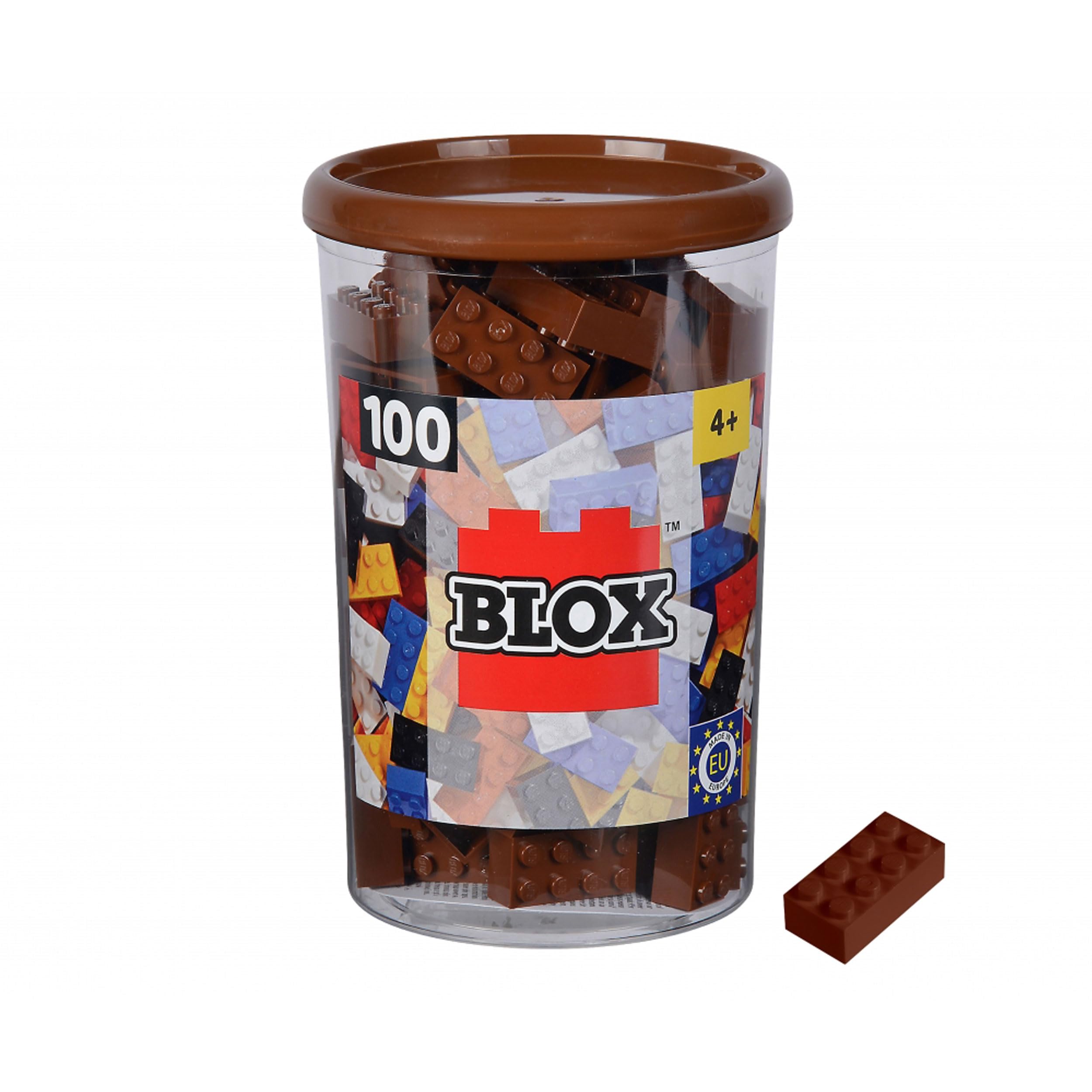 Blox 100 Mattoncini Marroni | In Lattina | Compatibili Con Altri Marchi | Made In Italy Dai 3 Anni
