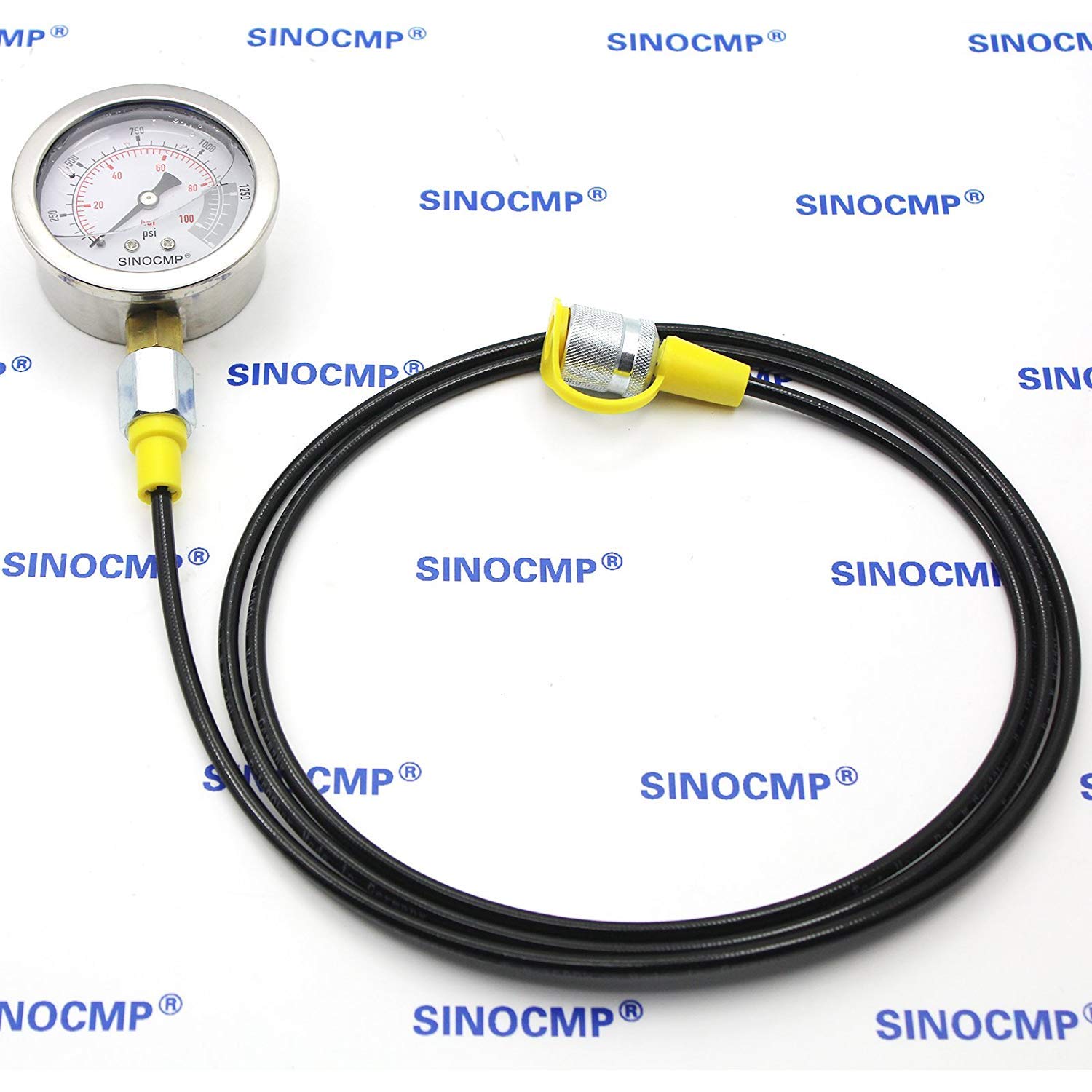 Hydraulic Pressure Gauges Kit SINOCMP Upgraded Version Excavator