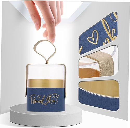 Miniatura 8 de Alipis Caja de regalo transparente de 2 piezas, cajas de regalo de dulces, decoración de bolsas de golosinas transparentes, bolsa de dulces de Año