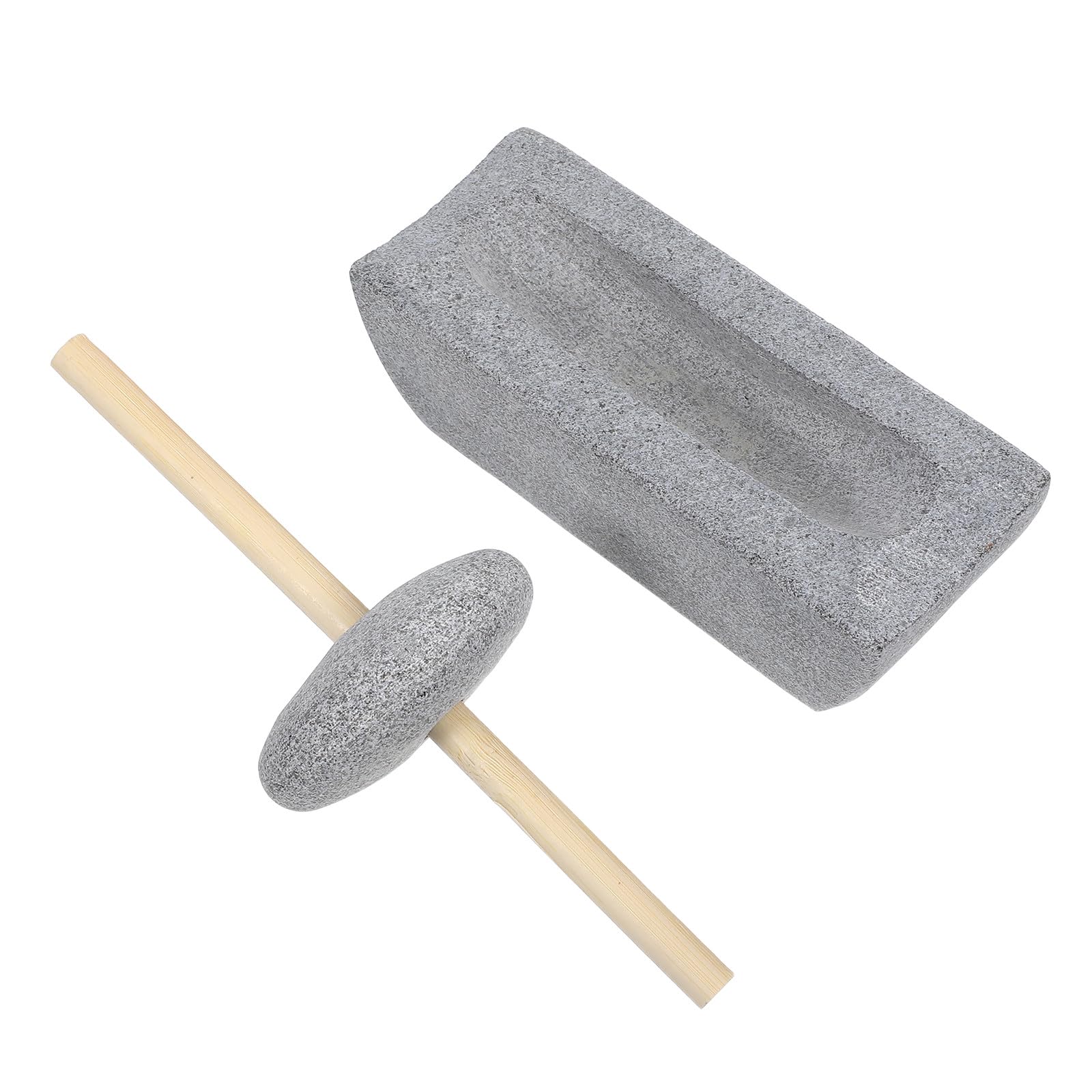 Mortero Tradicional Chino de Piedra Molino de Piedra Manual Manivela para Especias Té Granos y Usos de Cocina