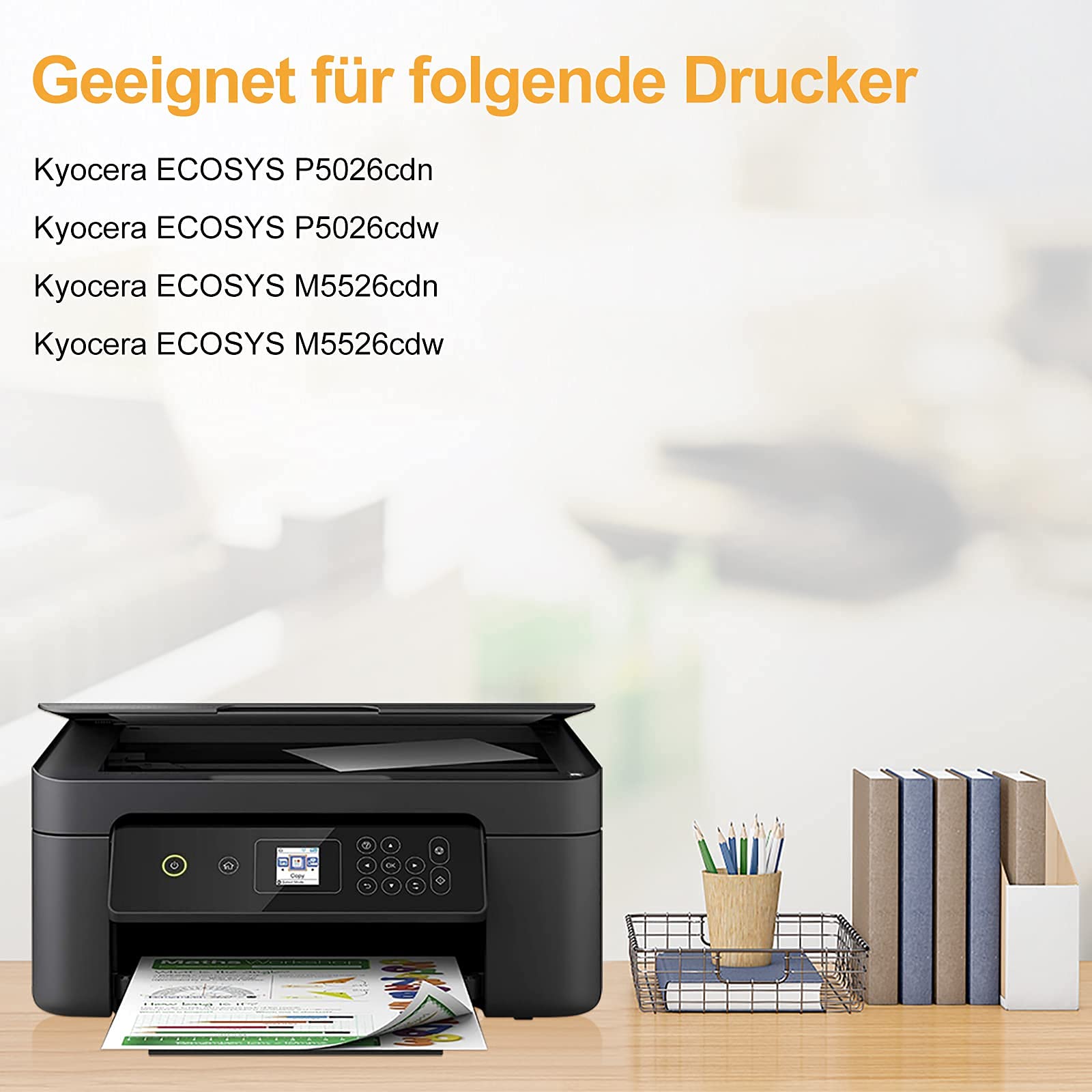 LeciRoba TK-5240 do tonera Kyocera TK5240 do Kyocera Ecosys P5026cdn Kyocera Ecosys P5026cdw, Kyocera Ecosys M5526cdn Kyocera Ecosys M5526cdw (4-pak, 1 czarny/cyjan/1 Magenta/1 Magenta/1 Magenta/1 Magenta/1 magenta 1żółty)