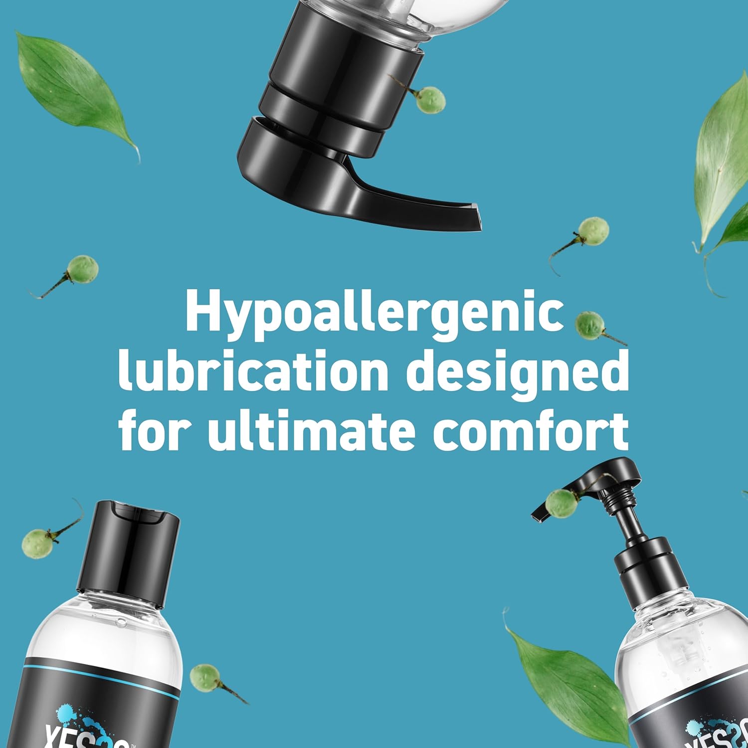 XESSO Water-Based Lube 2 Packs of 32 fl oz, Totaling 64 fl. oz. All Nature Without Glycerin & Parabens, pH-Balanced, Slippery Massage Gel for Women, Men, Couples. Made in US & Discreet Package