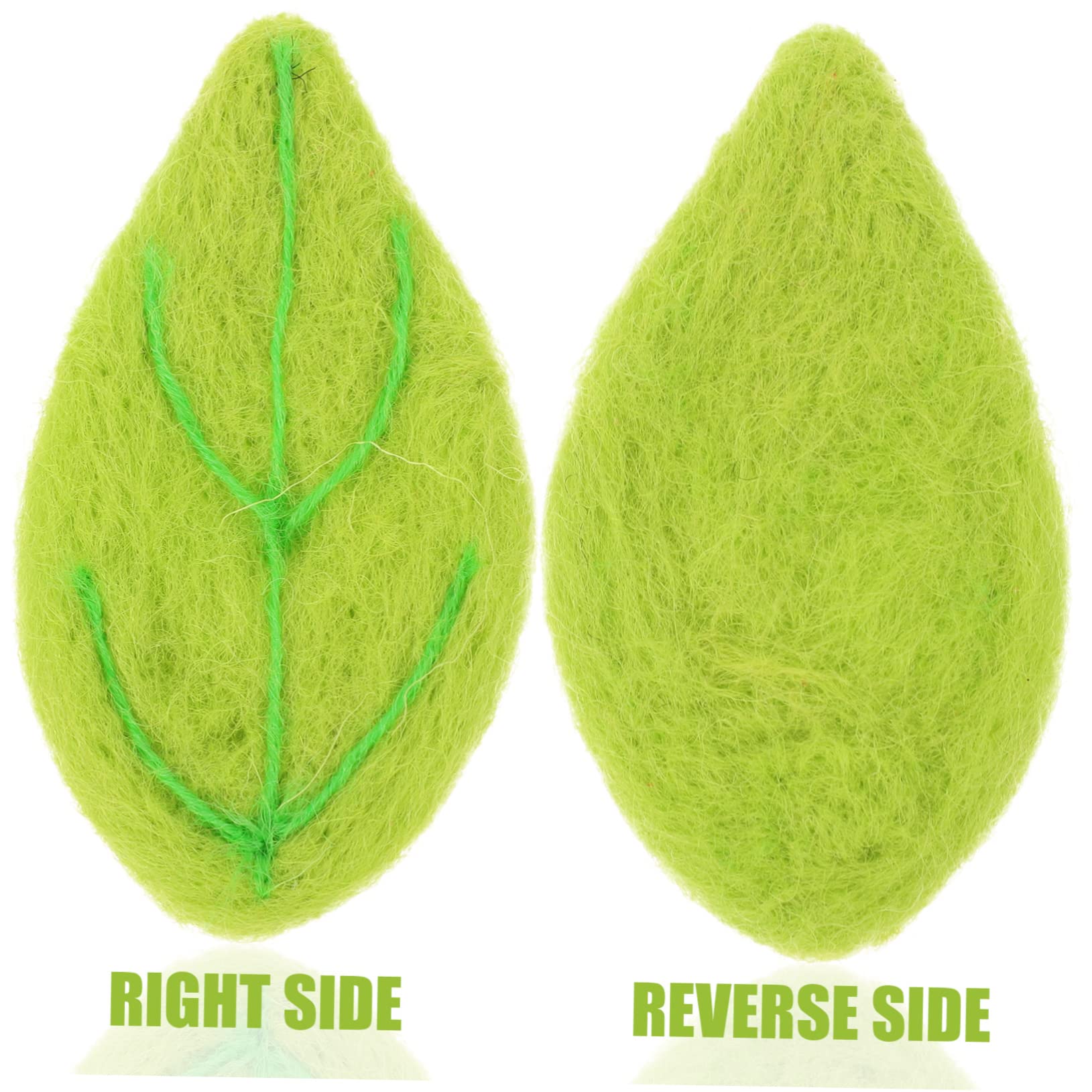 ARTIBETTER Fieltro Verdes Para Manualidades Diy Accesorios Decorativos Para Broches Y Peinetas Para Decoraciones De Fiesta Y Proyectos 10 Piezas*4