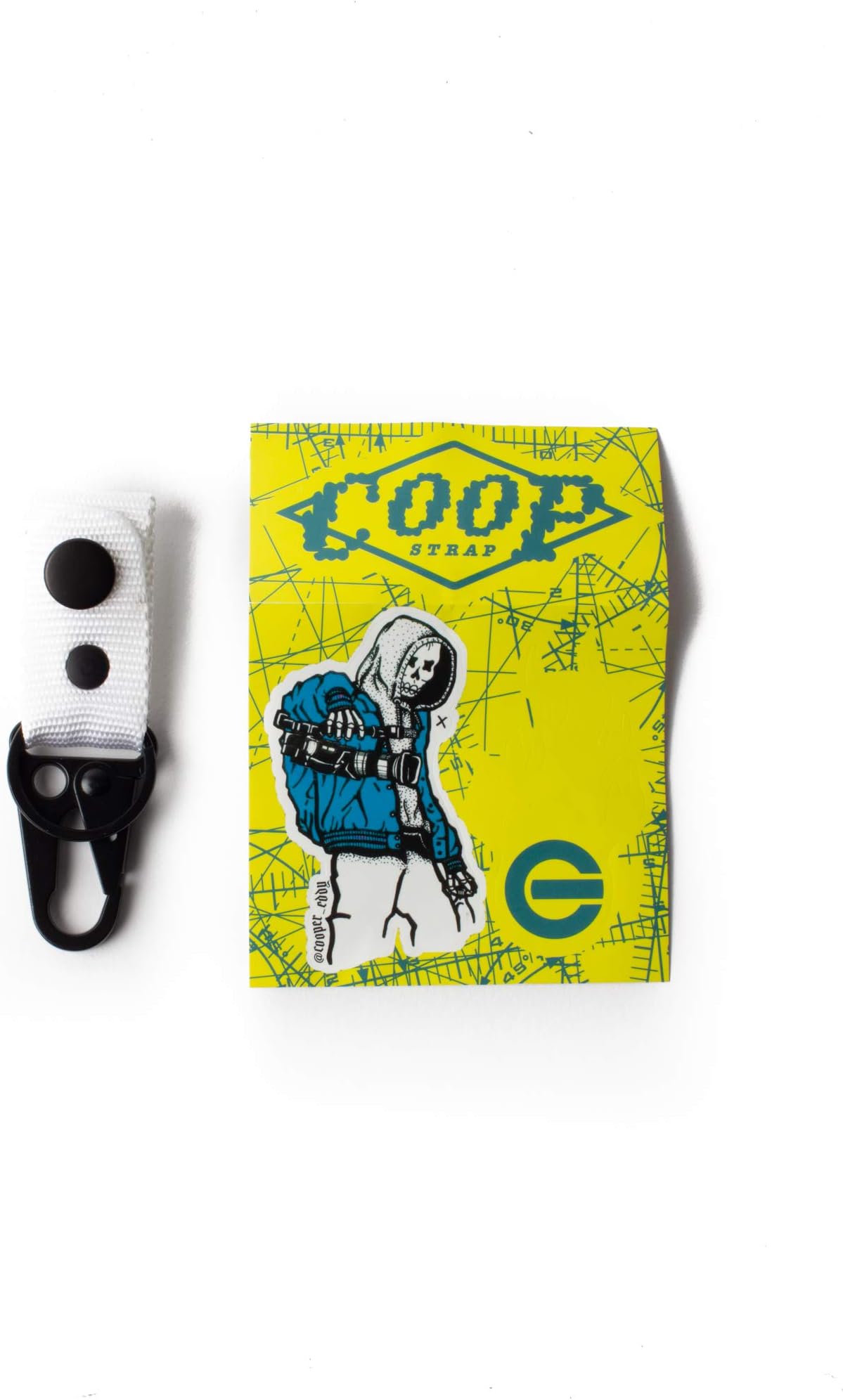 Coop Strap Universal Kendama Holster for Belt Loops Pants Jeans Kendama Carrying Solution (White)