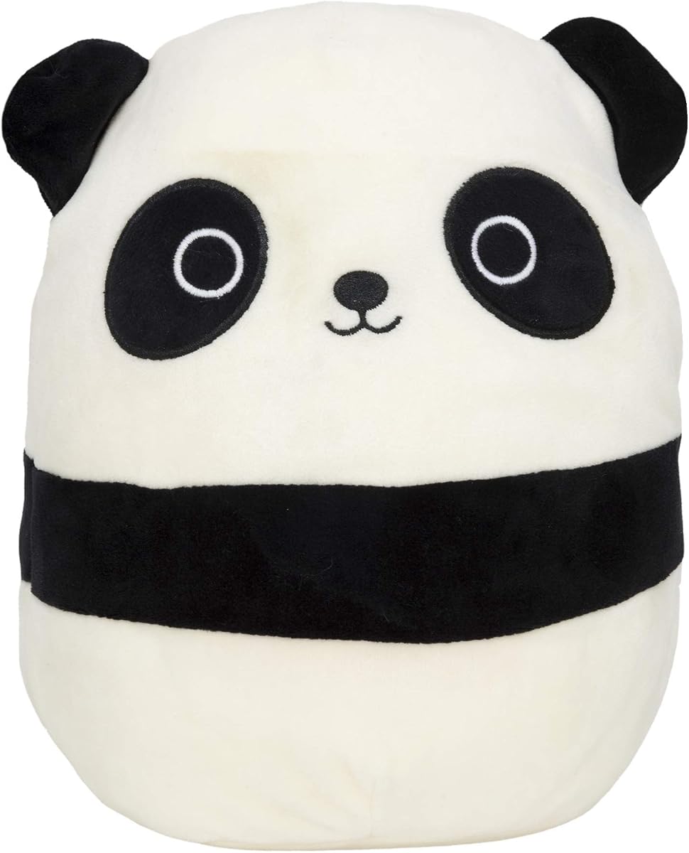 Squishmallows Oficial Kellytoy Plush 8" Stanley the Panda - Peluche de peluche ultrasuave
