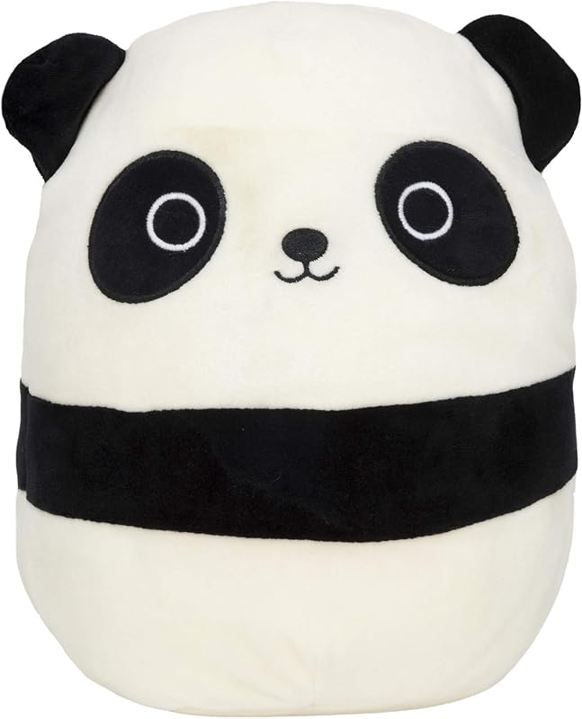Squishmallows Oficial Kellytoy Plush 8" Stanley the Panda - Peluche de peluche ultrasuave
