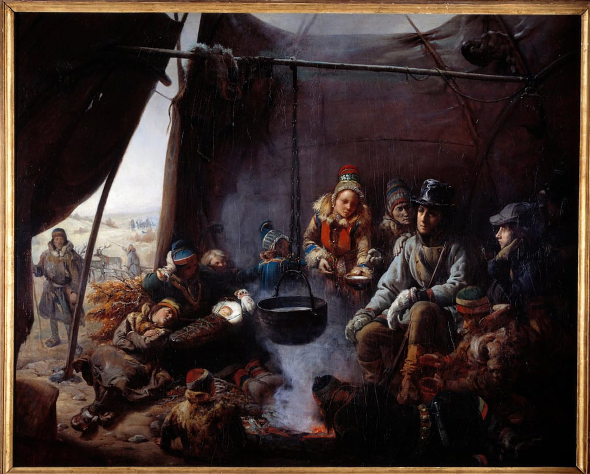 POSTERIIk Famous Modern Artwork Art Mural Louis Philippe of Orleans by François Auguste Biard Oil Paintings Pictures for Home Decor 60x90cm