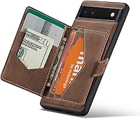 Vista 11 de Funda para Google Pixel 7A, cartera magnética desmontable con ranura para efectivo, soporte de carga inalámbrica, función atril compatible con Negro