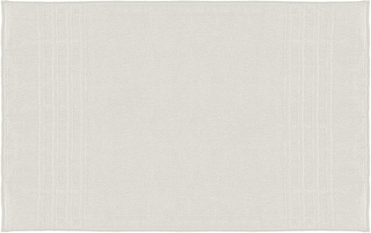 Mosobam Luxury Turkish XL Bath Mat 28X44 White 1000 GSM Bamboo Viscose & Aegean Turkish Combed Cotton White 2'4" x 3'8" (Rectangular)