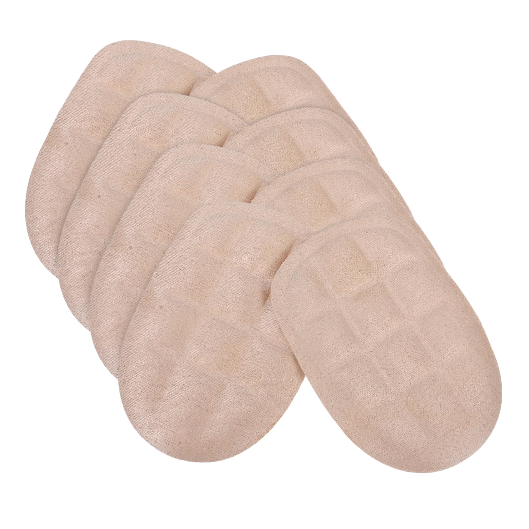 BESTYASH 5 Sätze Massage-einlegesohle Unterstützung Polsterung Ferseneinsätze Schuhe Atmungsaktiv Fersenpolster Für Turnschuhe Fersenkissen Absatzschützer Für Schuhe Gel Beige 4 Paare * 5