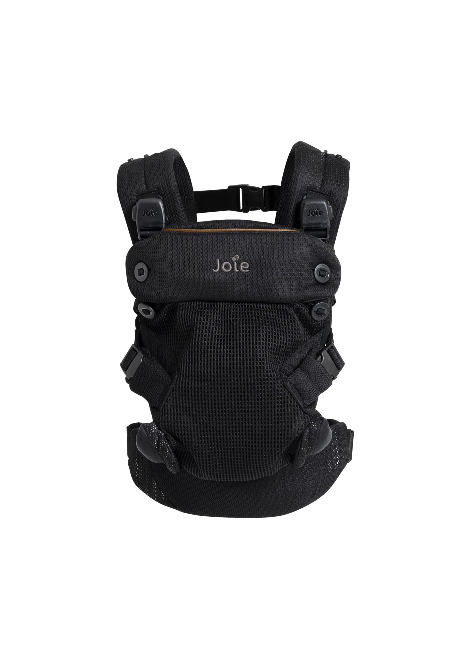 Joie savvy™ air marsupio 4in1 – 4 modalità di trasporto con supporto per schiena e testa, fibbie magnetiche, design leggero – dalla nascita ai 3 anni (3,5–15 kg), coal