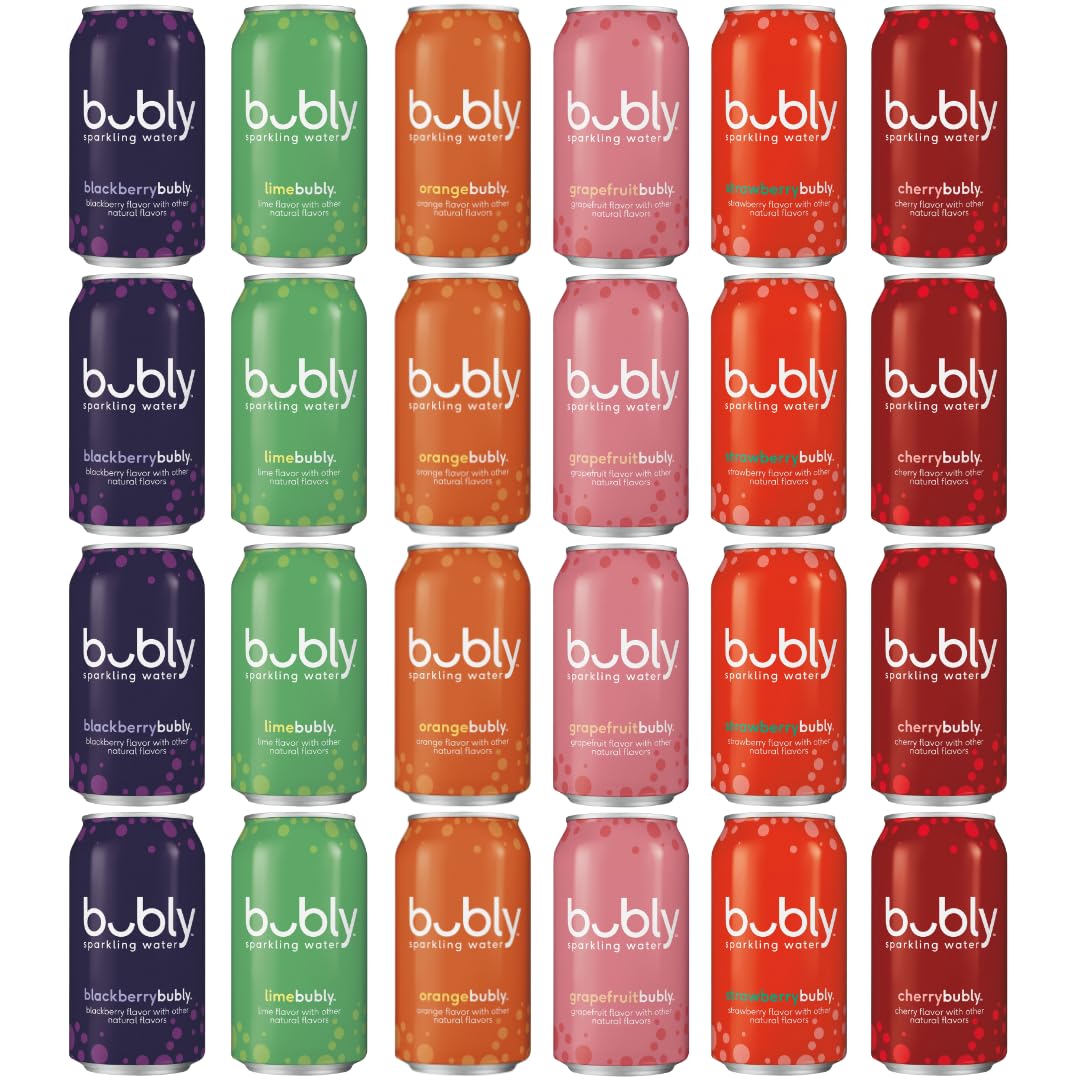 Buy Bubly Sparkling Water, Carbonated Water 6 Flavor Variety Pack! 3 Of Each Zero Calories