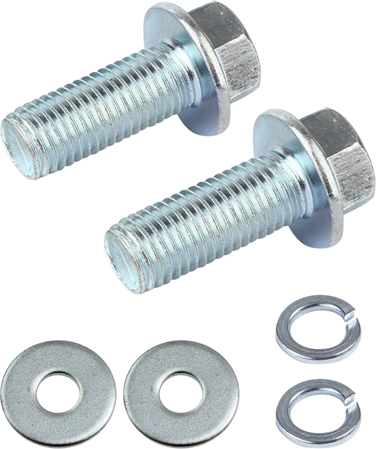 Zlirfy 2 Sets 3/4 Inch Go Kart Clutch Bolt Kit,Bolts for 10/12 Teeth Clutch Bolt Kit